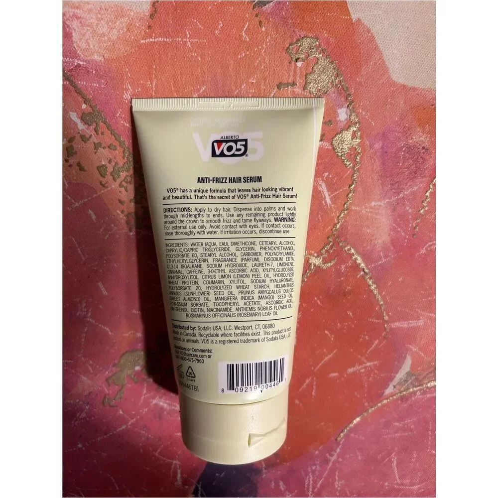 VO5 Anti-Frizz Hair Serum - Pale Yellow Tube